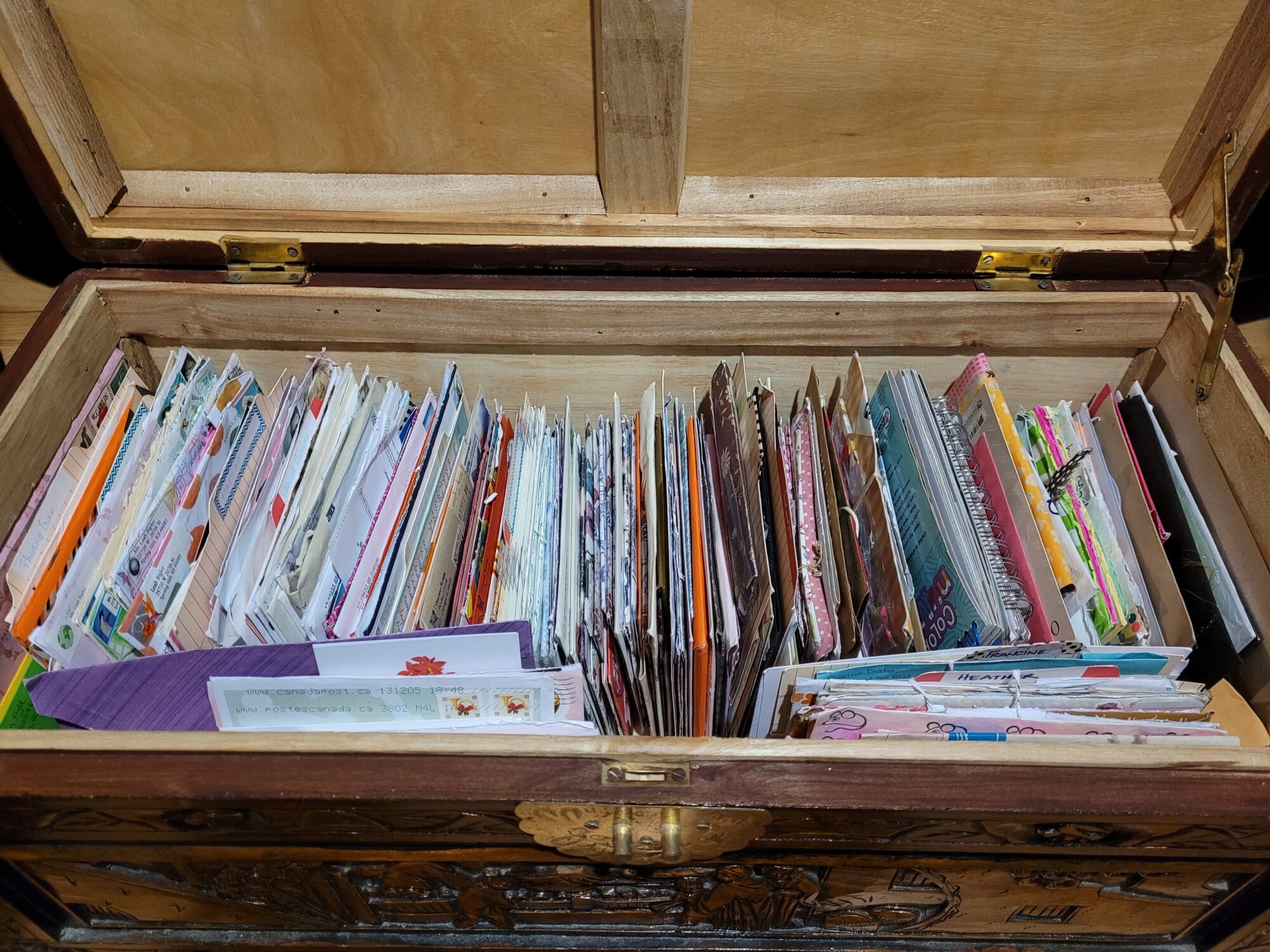 A chest full of letters